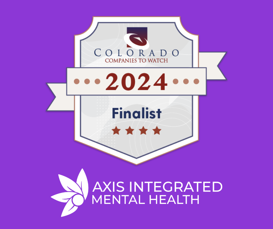 The Colorado Companies Watch Logo signifies that Axis Integrated Mental Health has been named a finalist. 